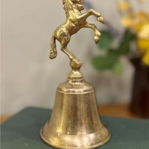 Vintage Brass Unicorn Bell